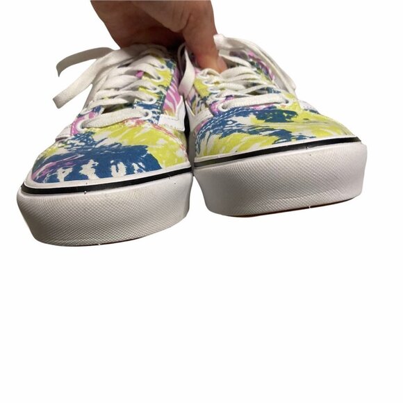 Unisex Vans Comfycush Old Skool Tie Dye Colorful Sneakers- size 10 - Picture 7 of 13